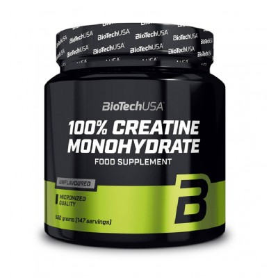 Креатин 100% Creatine Monohydrate BioTechUSA 500 г банка Креатин 100% Creatine Monohydrate BioTechUSA 500 г банка