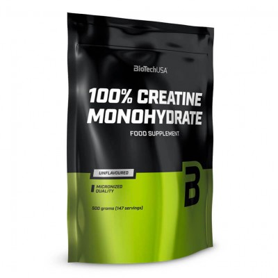 Креатин 100% Creatine Monohydrate BioTechUSA 500 г пакет Креатин 100% Creatine Monohydrate BioTechUSA 500 г пакет