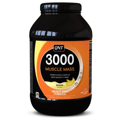 Гейнер Muscle Mass 3000 QNT 4500 г Гейнер Muscle Mass 3000 QNT 4500 г