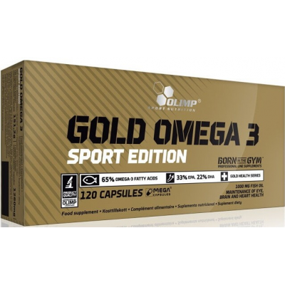 Витамины Gold Omega 3 Sport Edition Olimp 120 капс Витамины Gold Omega 3 Sport Edition Olimp 120 капс