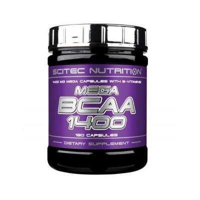 MEGA BCAA 1400 Scitec 180 капс MEGA BCAA 1400 Scitec 180 капс