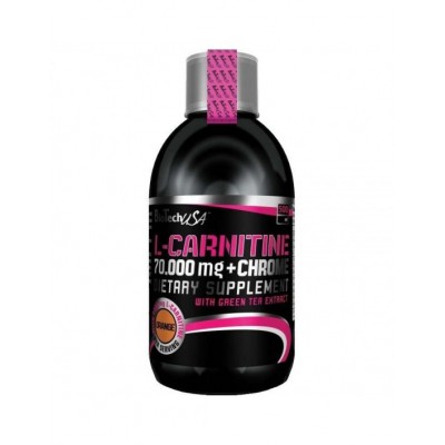 Л-карнитин L-carnitine+Chrome 70.000 BioTechUSA 500 мл Л-карнитин L-carnitine+Chrome 70.000 BioTechUSA 500 мл