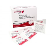 Салфетки проспиртованные 5,6 см*6,5 см Unicorn Med 100 штук