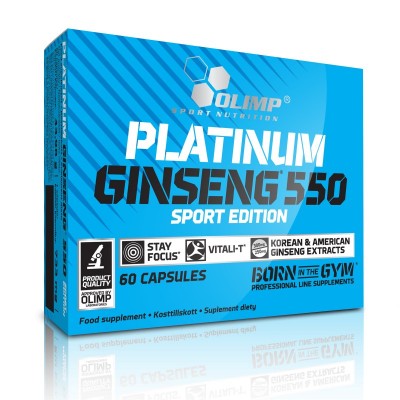 Витамины Platinum Ginseng 550 Sport Edition Olimp 60 капс Витамины Platinum Ginseng 550 Sport Edition Olimp 60 капс