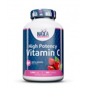 High Potency Vitamin C 1,000mg with rose hips 100tabs