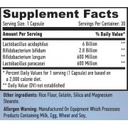 10 Billion Acidophilus & Bifidus Probiotic Complex / 30caps.