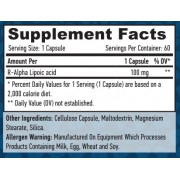 R-Alpha-Lipoic Acid 100mg / 60 Vcaps