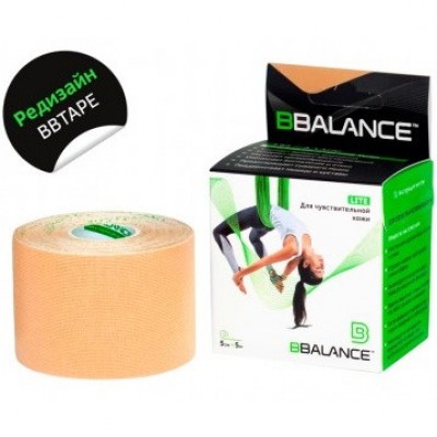 Кинезио тейп "мягкий" BBTape LITE, бежевый, 5см*5м Кинезио тейп "мягкий" BBTape LITE, бежевый, 5см*5м