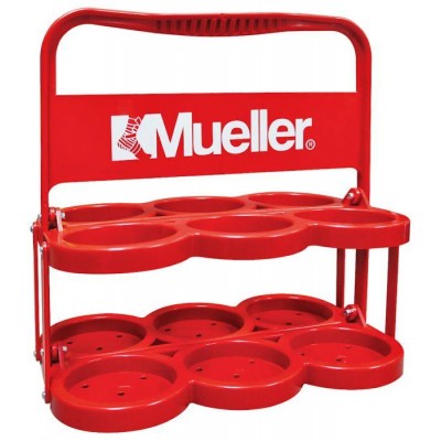 Кронштейн для бутылок Mueller (на 6 бутылок), красный Кронштейн для бутылок Mueller (на 6 бутылок), красный