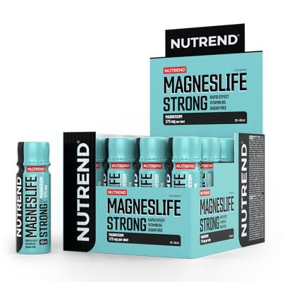 МагнесЛайф Стронг Шот 20шт. х 60мл/MagnesLife Strong Shot 20pcs. х 60ml Nutrend МагнесЛайф Стронг Шот 20шт. х 60мл/MagnesLife Strong Shot 20pcs. х 60ml Nutrend