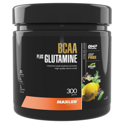 Maxler BCAA + Glutamine 300 g - Lemon Tea Maxler BCAA + Glutamine 300 g - Lemon Tea