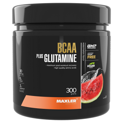 Maxler BCAA + Glutamine 300 g - Watermelon Maxler BCAA + Glutamine 300 g - Watermelon