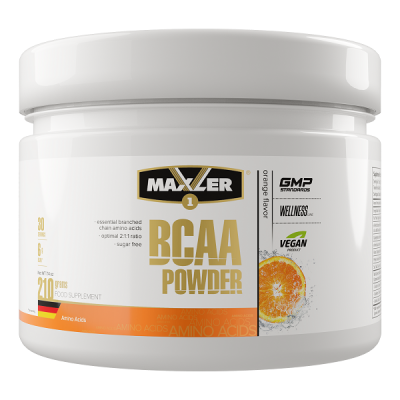 Maxler BCAA Powder 2:1:1 Sugar Free 210 g - Orange (DE) Maxler BCAA Powder 2:1:1 Sugar Free 210 g - Orange (DE)