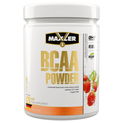 Maxler BCAA Powder 2:1:1 Sugar Free 420 g - Strawberry Kiwi (DE) Maxler BCAA Powder 2:1:1 Sugar Free 420 g - Strawberry Kiwi (DE)