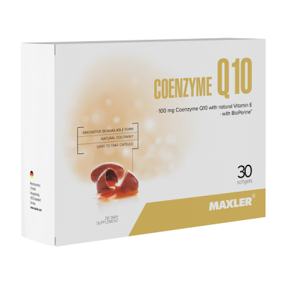 Maxler Coenzyme Q10 (with BioPerine) 30 caps box Maxler Coenzyme Q10 (with BioPerine) 30 caps box