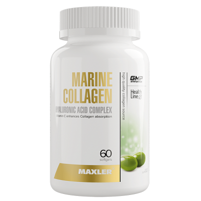 Maxler Marine Collagen Hyaluronic Acid Complex 60 softgels Maxler Marine Collagen Hyaluronic Acid Complex 60 softgels