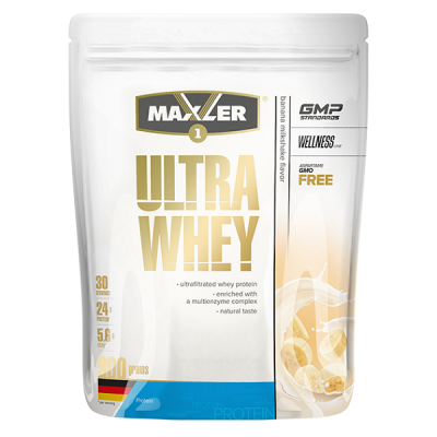 Maxler Ultra Whey 900 g (bag) - Banana Milkshake Maxler Ultra Whey 900 g (bag) - Banana Milkshake
