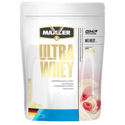 Maxler Ultra Whey 900 g (bag) - White Chocolate and Raspberry Maxler Ultra Whey 900 g (bag) - White Chocolate and Raspberry
