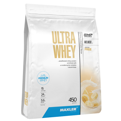 Maxler Ultra Whey 450 g (bag) - Banana Milkshake Maxler Ultra Whey 450 g (bag) - Banana Milkshake