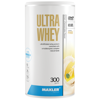 Maxler Ultra Whey 300 g (can) - Lemon Cheesecake Maxler Ultra Whey 300 g (can) - Lemon Cheesecake