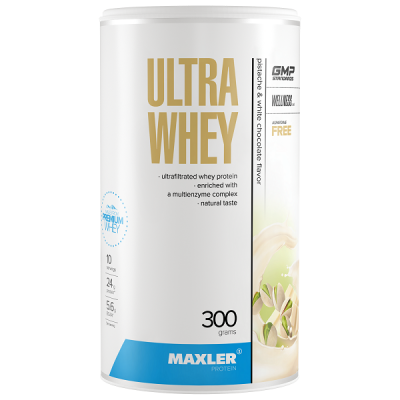 Maxler Ultra Whey 300 g (can) - Pistache and White Chocolate Maxler Ultra Whey 300 g (can) - Pistache and White Chocolate