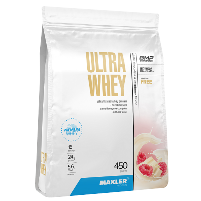 Maxler Ultra Whey 450 g (bag) - White Chocolate and Raspberry Maxler Ultra Whey 450 g (bag) - White Chocolate and Raspberry