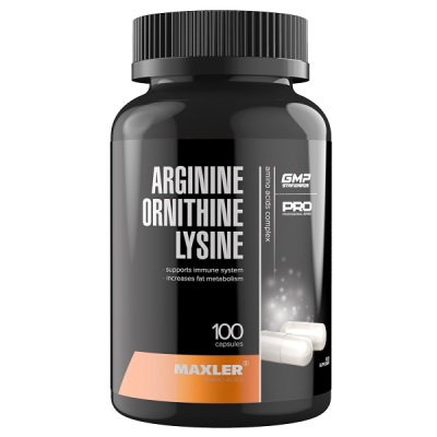 Maxler Arginine-Ornithine-Lysine 100 caps Maxler Arginine-Ornithine-Lysine 100 caps