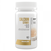 Maxler Calcium Citrate + D3 60 tabs