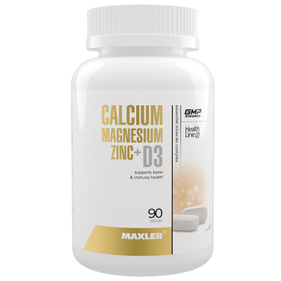 Maxler Calcium Zinc Magnesium+D3 90 tabs Maxler Calcium Zinc Magnesium+D3 90 tabs