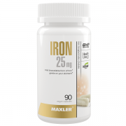 Maxler Iron 25 mg Bisglycinate Chelate 90 vegan caps