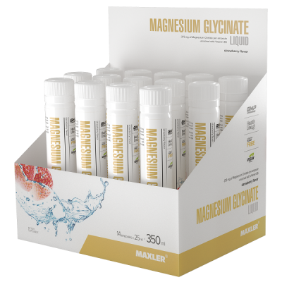 Maxler Magnesium Glycinate Liquid 14x25 ml - Strawberry Maxler Magnesium Glycinate Liquid 14x25 ml - Strawberry