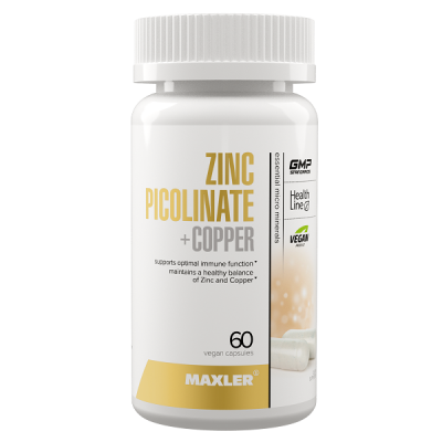 Maxler Zinc Picolinate + Copper 60 vegan caps Maxler Zinc Picolinate + Copper 60 vegan caps